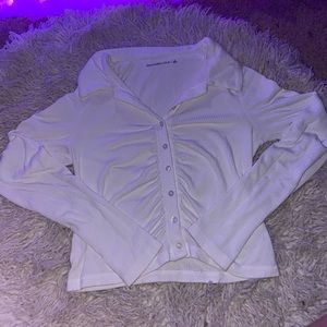 Abercrombie & Fitch all white button down
